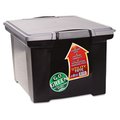 Stx Portable File Tote w/Locking Handle Storage Box Letter/Legal Black ST33344